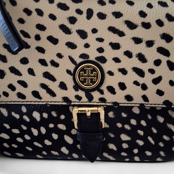 Tory Burch Robinson Animal Dot Printed Leather Crossbody Bag - Picture 16 of 16
